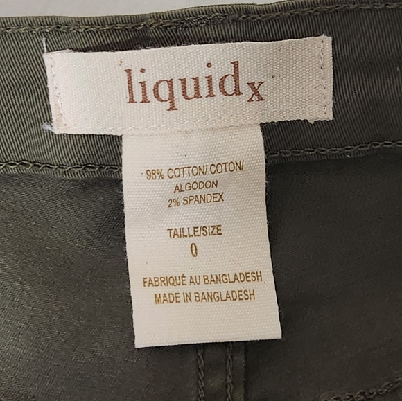 NWOT Liquidx Skinny Midrise Jeans Women's Size 0 Army Green - Picture 7 of 12
